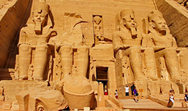 Abu Simbel Temple by Egypt air Flight